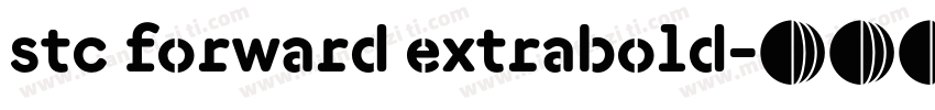 stc forward extrabold字体转换
